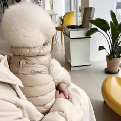 Roupas Sólidas de Cachorro da Moda Casaco de Cachorro Quente e Macio Colete de Inverno para Filhotes Jaqueta Impermeável para Gatos Fantasias de Estimação Suprimentos para Chihuahua