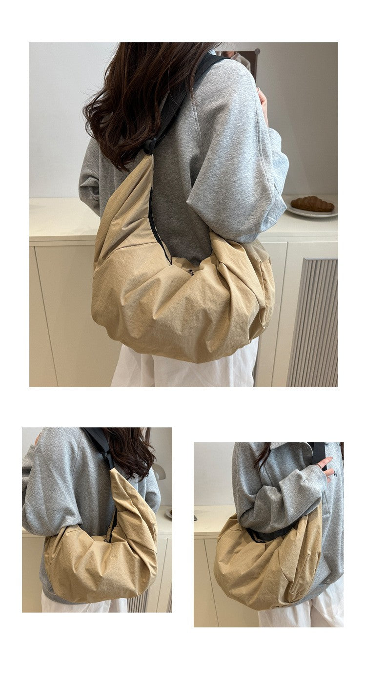 Large Capacity Simple Shoulder Bags Comfortable and Versatile Texture Crossbody Bags for Women Men Fashion Casual Storage Bags