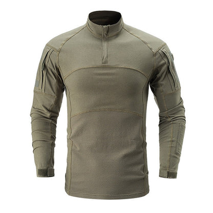 Men Casual Shirt Long Sleeve Cargo Shirts For Men Quick Dry Camo Work Shirt Pocket Shirt Blouses Male Clothes 3XL
