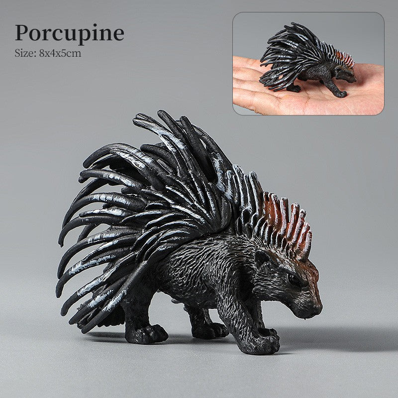 Conjunto de Brinquedos Montessori de Animais Selvagens - Leão Elefante Antílope Miniaturas de Animais Figuras de Ação Zoológico Presente Educacional para Crianças