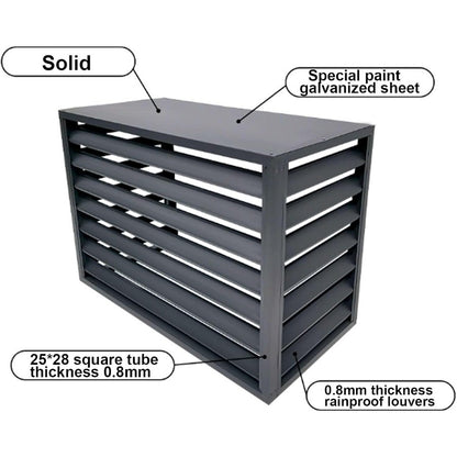 Mini split ac cover for outside unit brown durable weatherproof outdoor condenser cover kit with UV protection and waterproof f