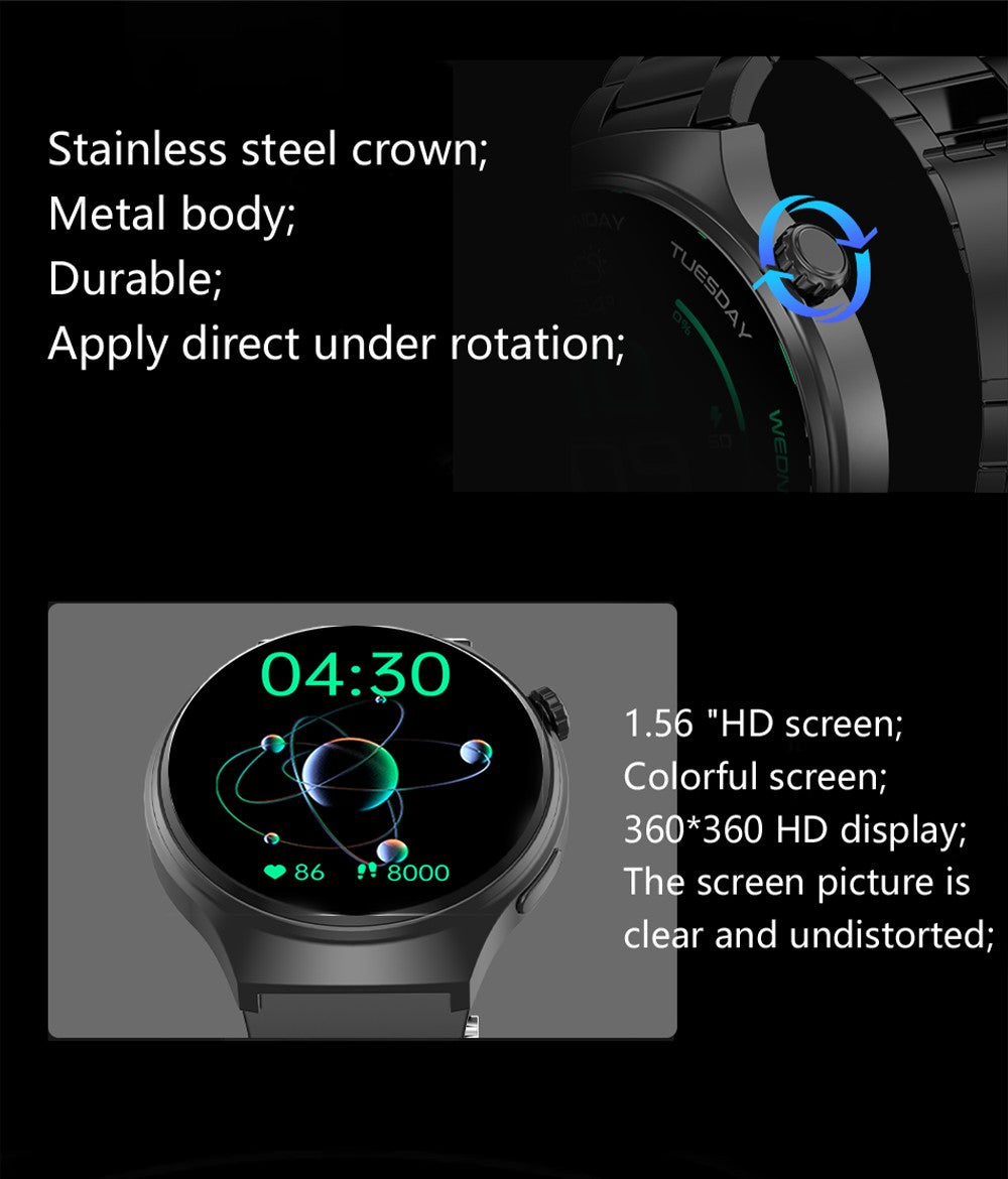 G.L Wear 2025 New Men's Smart Watch HD Display Health Tracking Bluetooth Calling Voice Assistant Sports Smartwatch