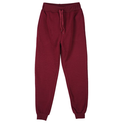 Calças de Moletom Masculinas/Femininas Casuais de Lã Calças Esportivas Unissex Moda Lisa Solta Calças Streetwear Outono Inverno Corrida Fitness P