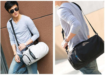 Bolsa de Ginástica Masculina Seca e Molhada para Yoga Feminina Treino Mala de Viagem Sacola de Esporte Ao Ar Livre Natação Sapatos Femininos Fitness Bolsa de Ombro de Fim de Semana