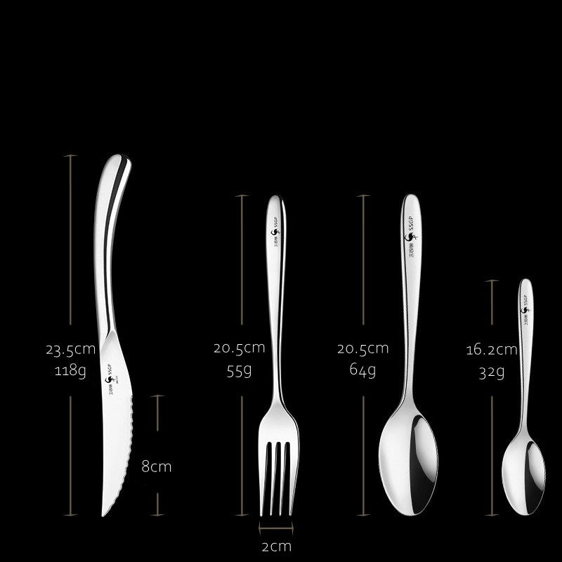Talheres de luxo em aço inoxidável 316 com certificado LFGB: Garfo, Faca, Colher, Acessórios para Bife, para Banquete e Jantar em Casa