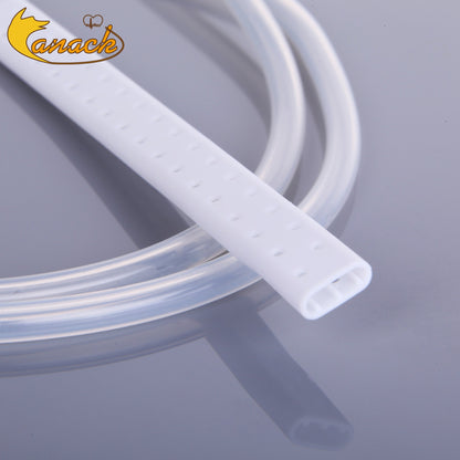 Cânula de Drenagem Perfurada Plana de Silicone Grau Médico Veterinário Canack 1 unidade