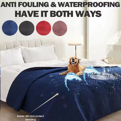 Colcha à Prova de Sujeira Capa de Cama para Cachorro à Prova D'água Manta para Pet para Móveis Protetor de Sofá para Cães Gatos com Base Antiderrapante