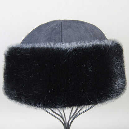 Hot Sale Faux Mink Fur Hat Winter Genuine Baseball Cap Russia Fashion Elegant Lady Warm Faux Fur Ball Straw Hat