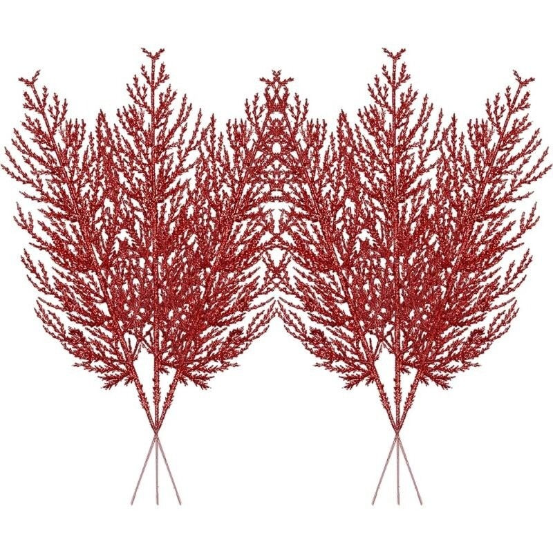 5Pcs Christmas Decoration Artificial Pine Leaves Branches Xmas Tree Pendent for Home Decor New Year Navidad DIY Garland Ornament