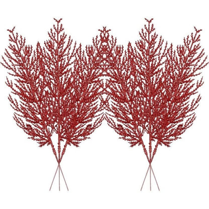 5Pcs Christmas Decoration Artificial Pine Leaves Branches Xmas Tree Pendent for Home Decor New Year Navidad DIY Garland Ornament