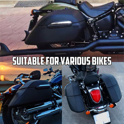 Malas Laterais Rígidas Universais para Motocicleta 42L Baús Clássicos Bagagem de Montagem para Harley para R1200GS R1250GS DS400 Shadow 400 750