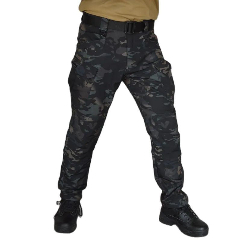 Softshell Warm Pants Men's Waterproof Sharkskin Fleece Working Trousers Outdoor Windproof Thickened Wear-resistant Cargo Pants
