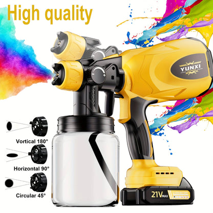 Pulverizador de tinta sem fio para bateria Makita 18V pistola de pulverização elétrica para carro, móveis, parede, janelas, porta, ferramenta elétrica para pintura em madeira