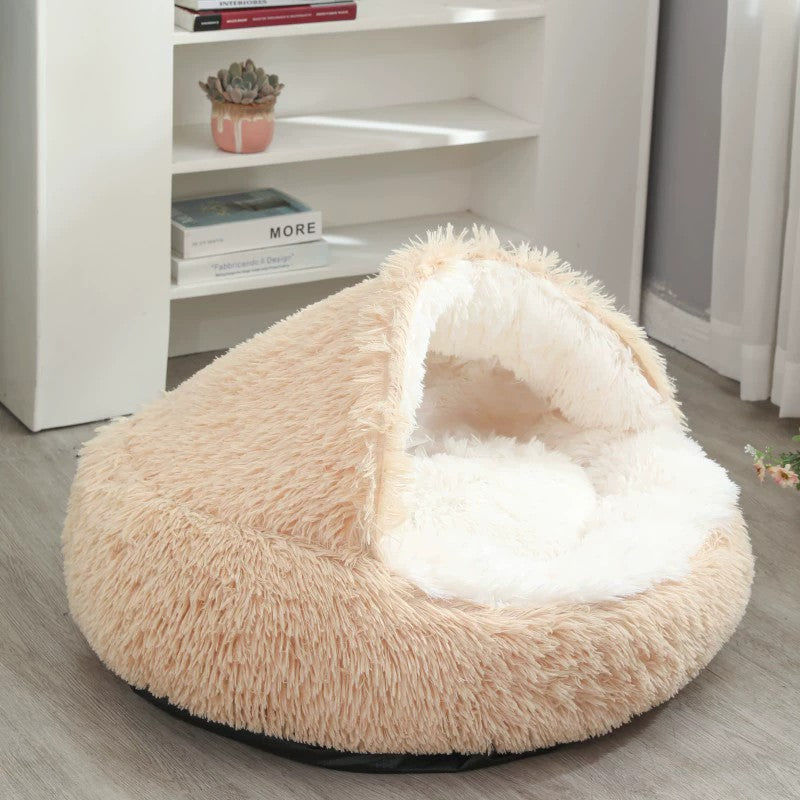 Cama Redonda para Cães, Quente de Inverno, Cama de Gato de Pelúcia, Cesto para Cães Lavável, Cama de Estimação para Cães de Pequeno, Médio e Grande Porte, Sofá para Gatos