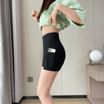 Women Sports Short Yoga Shorts High Waist Breathable Soft Fitness Tight Women Yoga Legging Shorts Cycling Athletic Gym Shorts