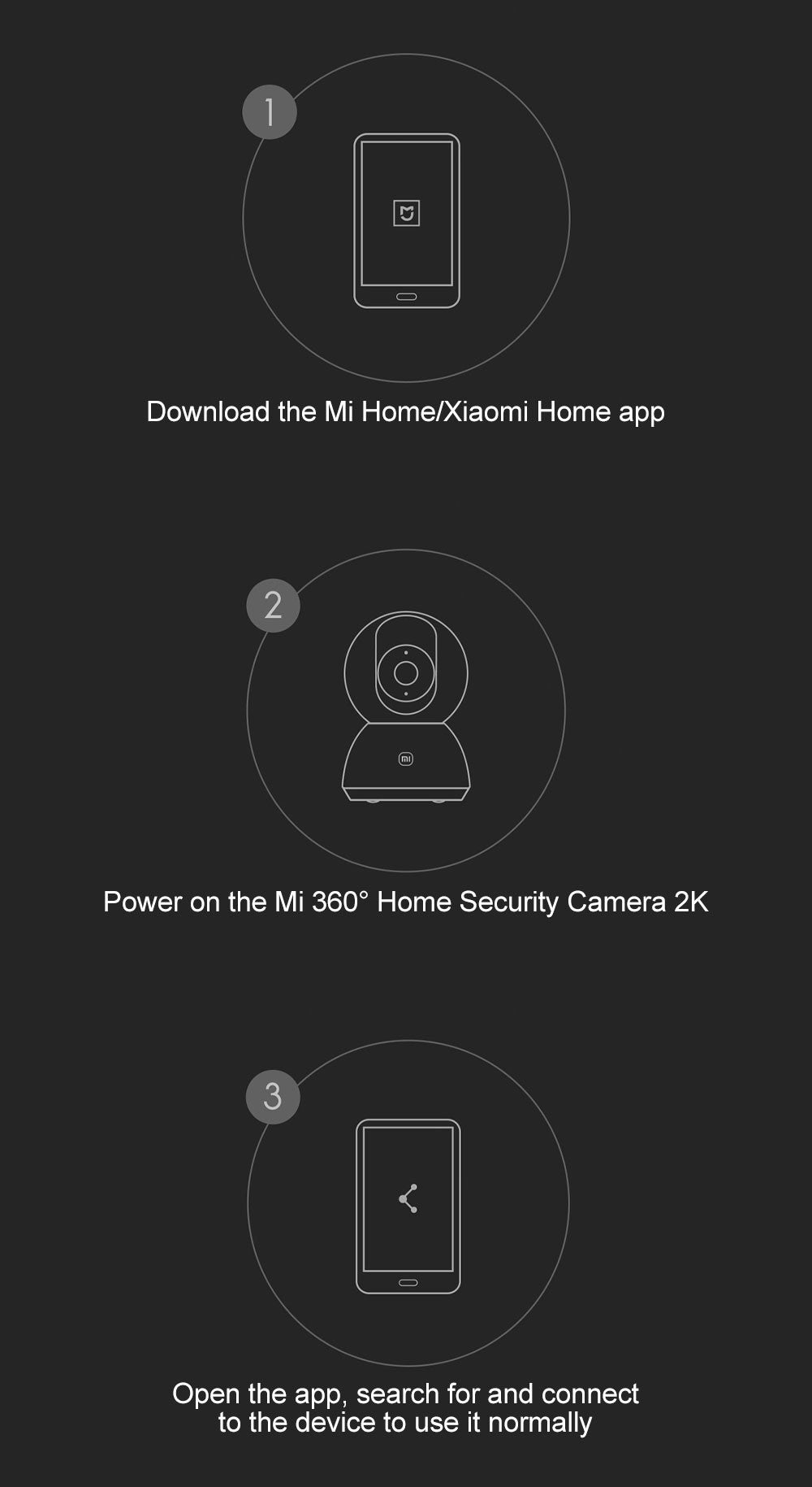 Câmera de Segurança Inteligente Xiaomi 360° Mi PTZ 2K Webcam 1296P 3 Megapixel Detecção Humana por IA Visão Noturna Webcam Funciona com Miji
