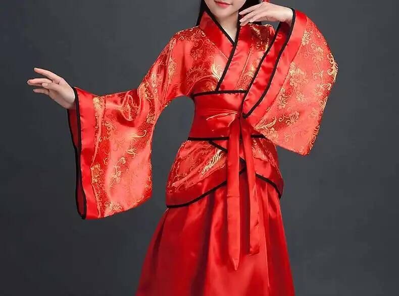 Hanfu Chinese Costume Girls Children Kimono Traditional Vintage Ethnic Fan Students Dance Halloween Japanese Yukata Kimono Style