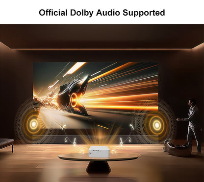 Projetor Android Touyinger L9W Ultra 4K Mini Projetores Full HD Cinema Vídeo Projetor LED Home Theater Beamer Tela Bluetooth