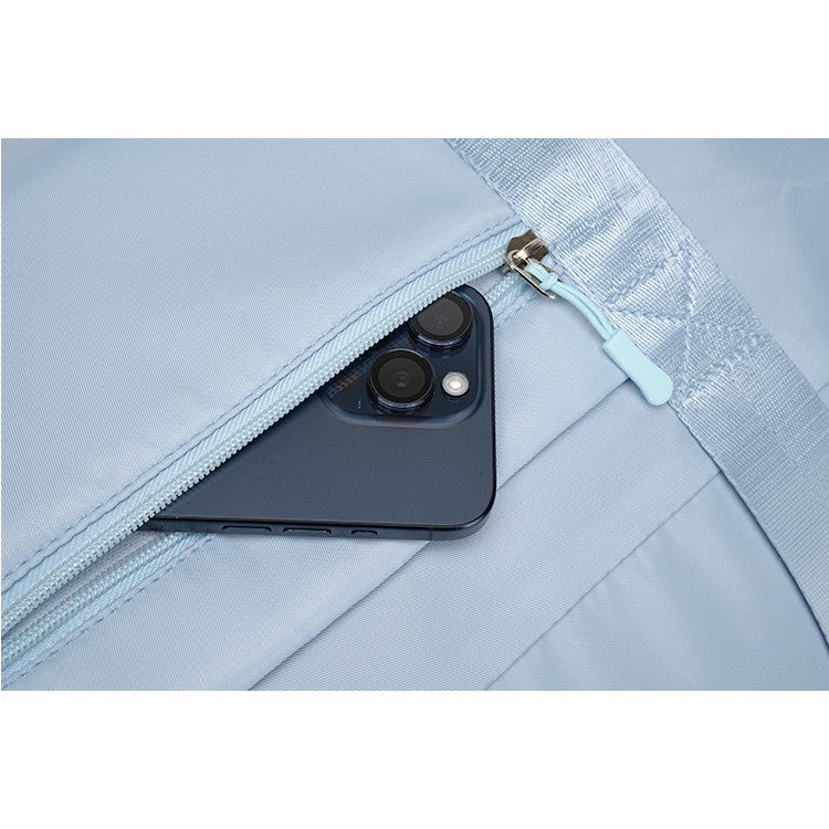 Large capacity travel bag, sports fitness backpack, with independent shoe cabinet, zipper closure, suitable for short-term and l