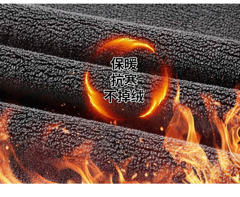 Leather Jacket Men Coats Autumn Fur Collar Luxury Fleece Black Oversized  6XL 7XL 8XL Plus Size Warm Winter Comfort High Quality