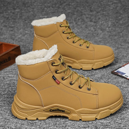 Botas masculinas de cano alto em jeans, sapatos esportivos casuais, botas masculinas modernas e estilosas