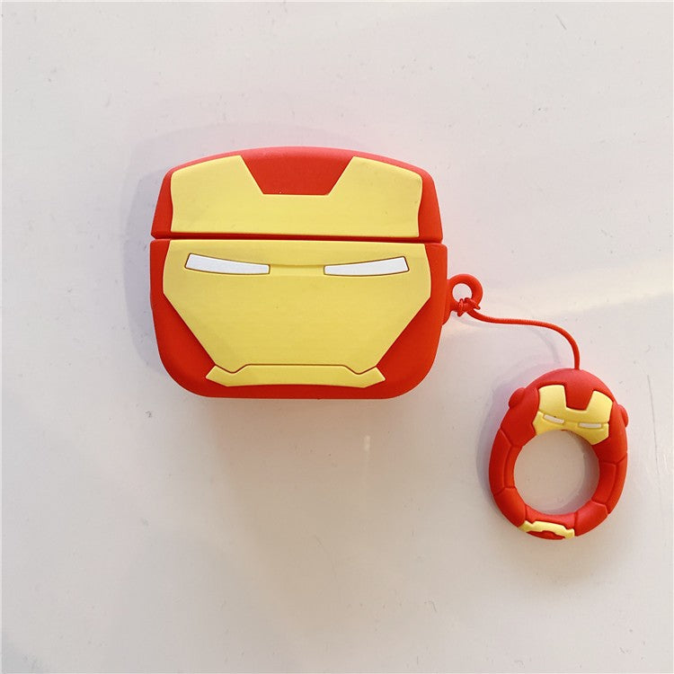 Capa Batman para Airpods Pro 2, Capa de Silicone à Prova de Choque 3D Desenho Animado para Airpods 4 3 2 1 Capa Protetora Funda Meninos Crianças