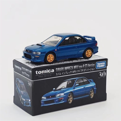 TOMY Mitsubishis JDM Lancer Evo X Carros de liga leve e veículos de brinquedo Modelo de carro em miniatura em escala para crianças