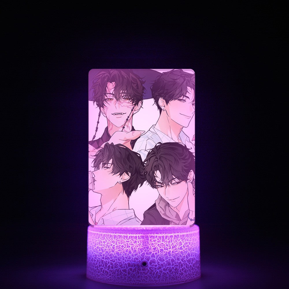 KPop K-POP Demon Hunters Kawaii Zoe Mira Rumi Saja Boys Superstar Monochrome Light Remote Control 16 Color Light Night Light