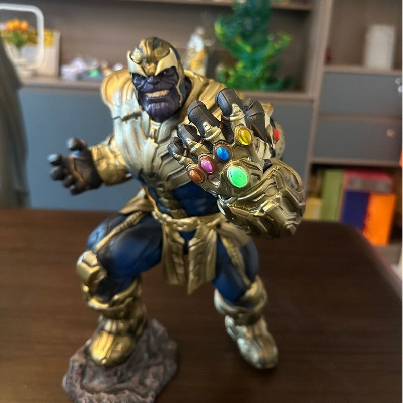 ?Novo? A série original de animação da Marvel tem cerca de 36 cm de altura. Estatueta artesanal colecionável do Thanos, dos Vingadores, modelo de presente.