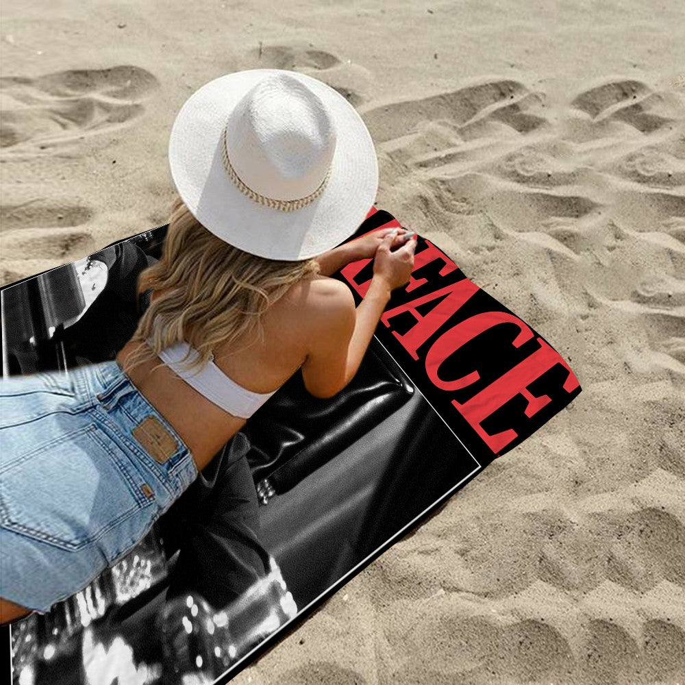 Classic Movie Scarface Bath Towel Microfiber Soft Water Absorbing Breathable For Girl Kids Decorative Cartoon Beach Towel