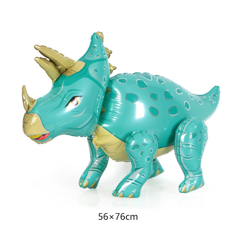3D Standing Dinosaur Balloon Cartoon T Rex Dino Foil Balloon for Party Decoration Kids Birthday Party Supplies
