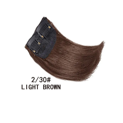 10cm Extensão de Cabelo Sintético Curto Liso Invisible Pad Forro Lateral Superior da Cabeça Aplique para Mulheres