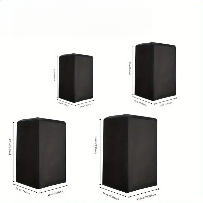 Capas Impermeáveis para Caixas de Som, Proteção à Prova de Poeira em Tecido Oxford 210D para Sistemas de Áudio Internos e Externos e Home Theater