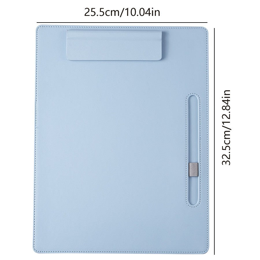 A4 leather writing clip, business folder, data book, office storage menu clip, contract book clip, music score clip