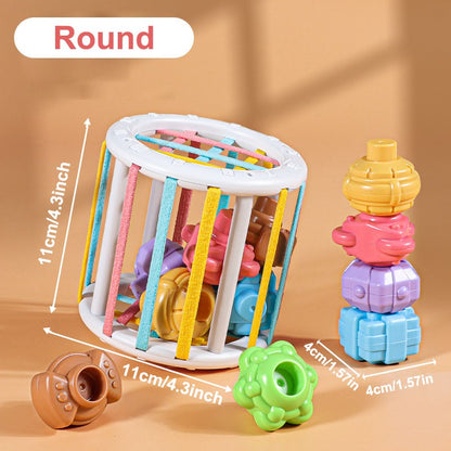 Baby Toy Sorting Game Kids Educational Cube Sensory Shape Blocks Shape Matching Stacking Learning Toys Play Games Baby Toys