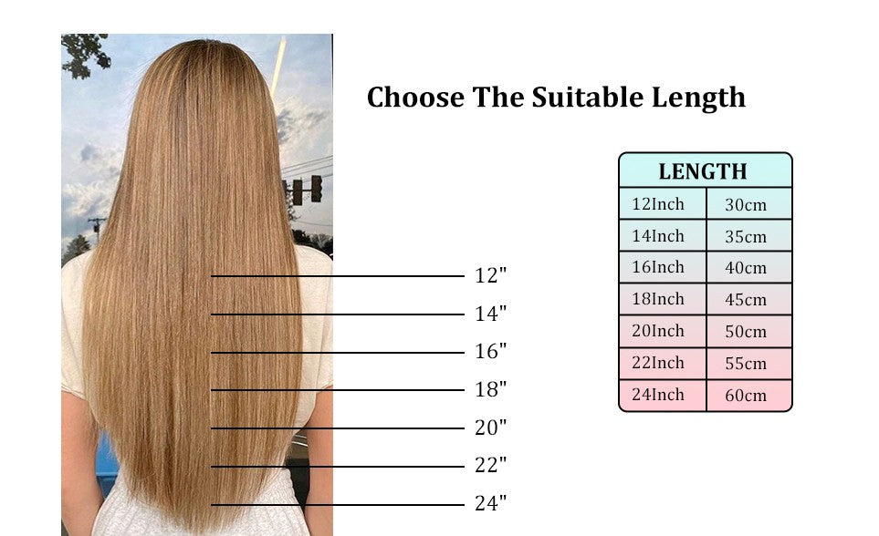 Cabelo Humano Liso de Extensão com Fio para Mega Hair, Linha de Pesca, Fusão Natural de Extensões de Cabelo com Clipes, Trama de Extensões para Mulheres