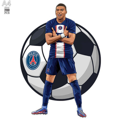 irregular Football Star Wooden Jigsaw Sports Stars Puzzle for Kids Adults Educational Fabulous Gift 300 Pcs DIY Puzzle Toys