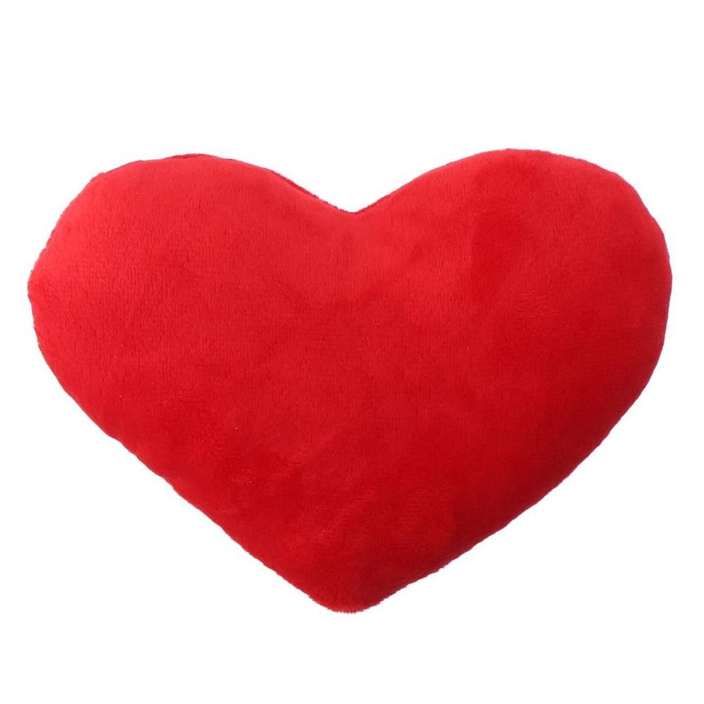 15//20cm Pink Soft Pillow Red Heart Shape Pillow Plush Pillow Valentines Day Throw Pillow Cotton Cushion Home Decor Lover Gift