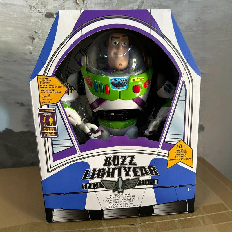 30cm Toy Story Buzz Lightyear Nave Espacial Modelo de Som Boneco Colecionável Buzz Lightyear Presente de Aniversário para Crianças