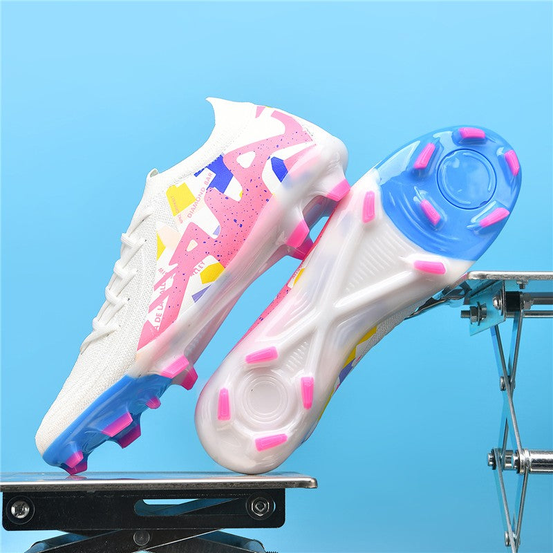 New Men Soccer Shoes Adult Non-Slip Boys Adult Futsal Sport Football Boots Grass Cleats Indoor Ultralight Turf Comfortable