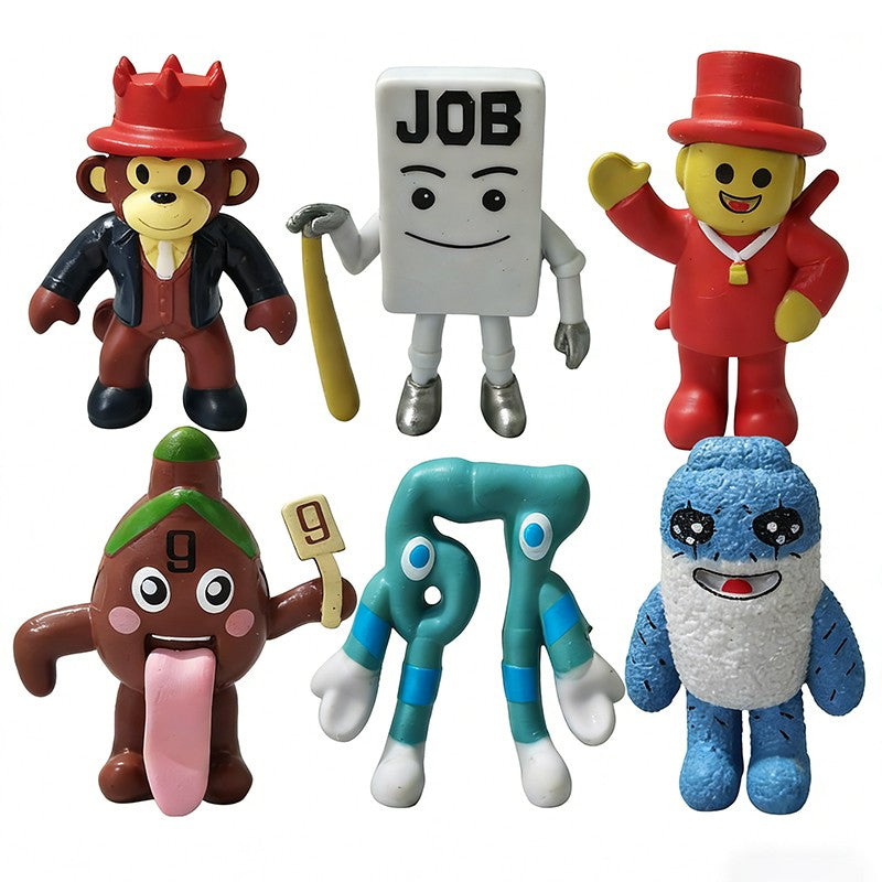 Conjunto Steal A Brainrot W Ou L Boneco De Ação De Brinquedo Desenho Animado 77 67 Figuras De Ação De Trabalho Morango Elefante Modelo PVC Decoração Boneca Presente Para Crianças