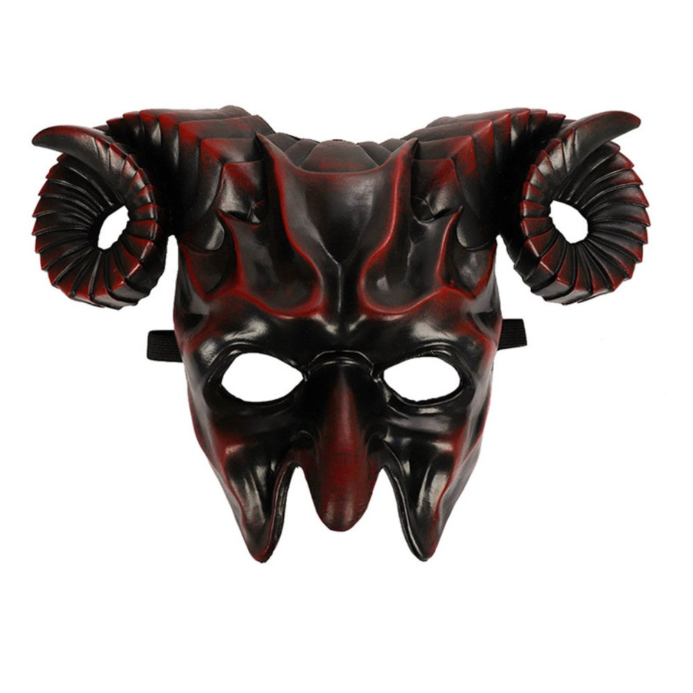 High Quality 3D Halloween Mask Horrible Durable Ox Horn Mask Realistic Cosplay Masquerade Decoration