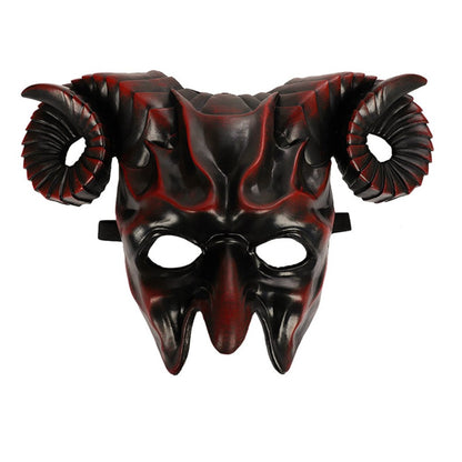 High Quality 3D Halloween Mask Horrible Durable Ox Horn Mask Realistic Cosplay Masquerade Decoration