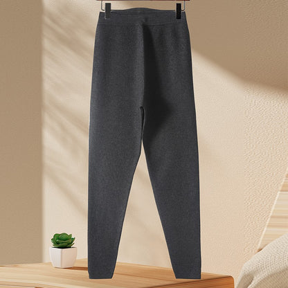 Men's Pull Wool Underwear Pants High Waisted Elastic Thermal Tights Leggings Warm Fleece Inner Wear Underpants Man Clothing