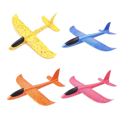 Avião de espuma grande de 36cm x 48cm, planador de avião de arremesso manual, aviões de bolha EPP inerciais, brinquedos de lançamento ao ar livre para crianças e meninos de presente