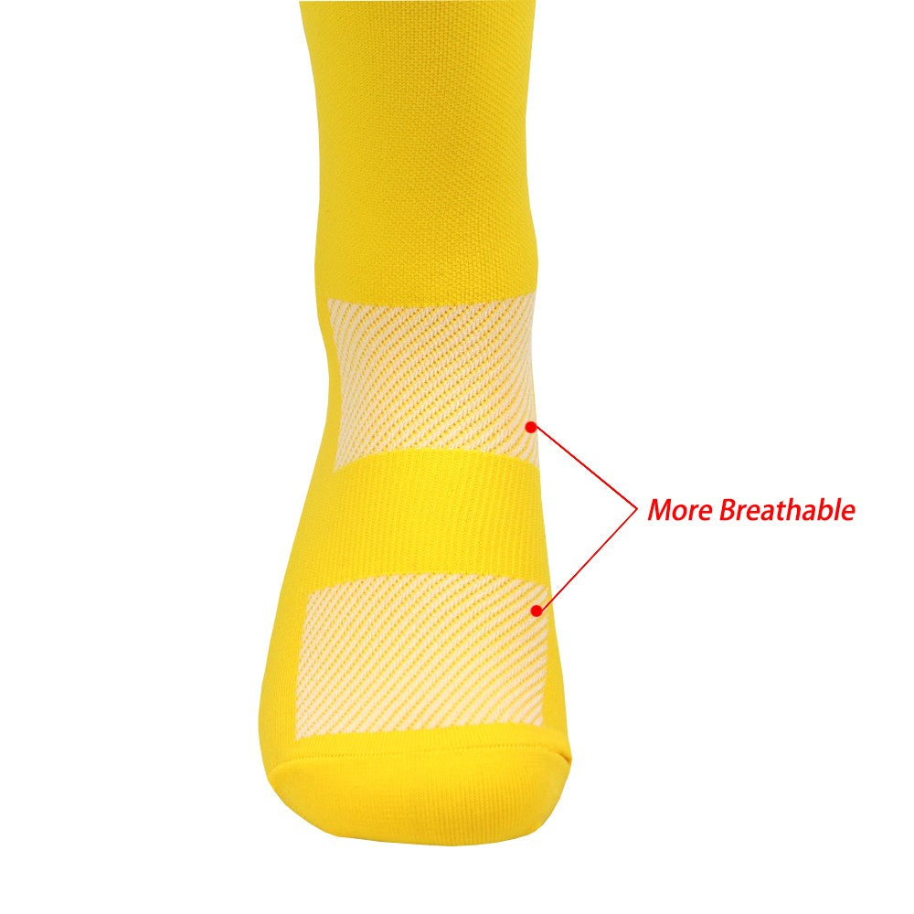 New White UAE Team INEOS Cycling Socks Non Slip Soccer Socks Cushioned Breathable For Running Basketball Bike Sports Grip Socks