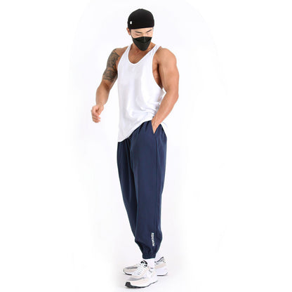 Muscle Men Sports Pants Training Basketball Running Loose Korean Version Of Casual Fitness Pants Fashionable Fitness Pants