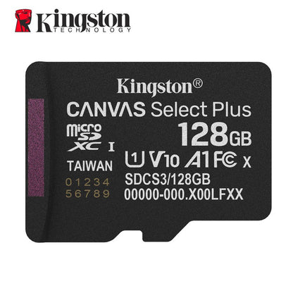 Cartão de Memória Kingston Até 200MB/S Micro SD TF 64GB 256GB 128GB 512GB 1TB Velocidade de Leitura Classe 10 U1 V30 A1 Flash para Eletrônicos