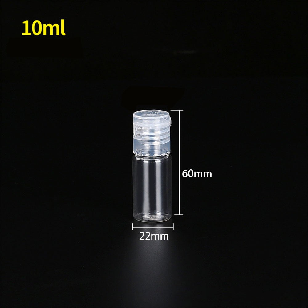 Travel Bottles 15ml 30ml 50ml 100ml 150ml 200ml 250ml 500ml Lotion Bottle Clear Plastic PET Vial Flip Top Cosmetic Container