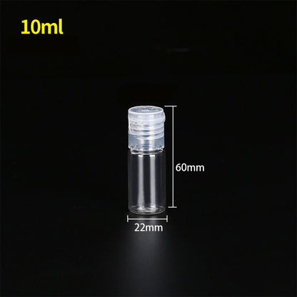 Travel Bottles 15ml 30ml 50ml 100ml 150ml 200ml 250ml 500ml Lotion Bottle Clear Plastic PET Vial Flip Top Cosmetic Container